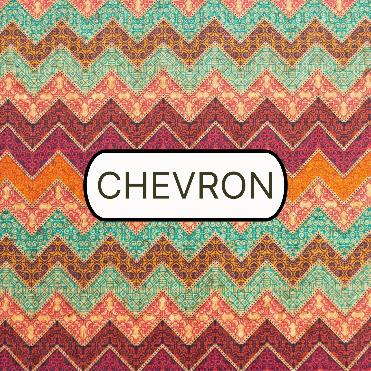 Victoria Cork Crossbody Bag - Chevron