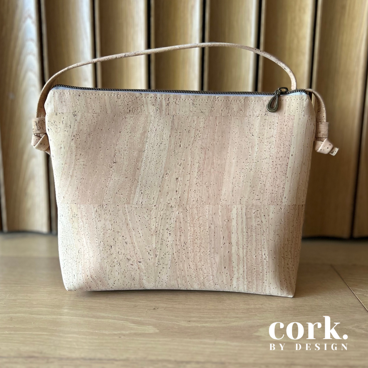 Victoria Cork Crossbody Bag - Chevron