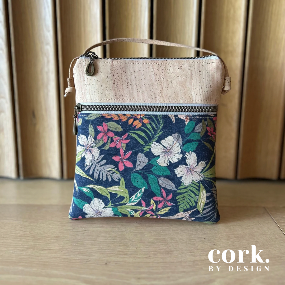 Sabrina Cork Crossbody Bag - Midnight