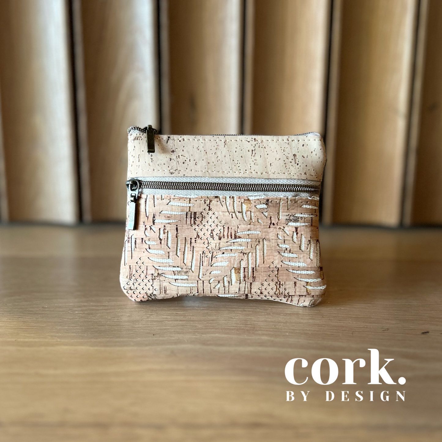 Isabel Cork Purse - Laser Cut Leaf
