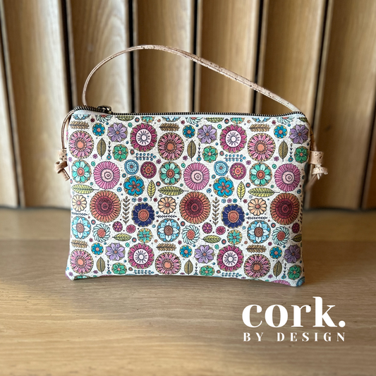 Ivonita Cork Crossbody Bag - Geo