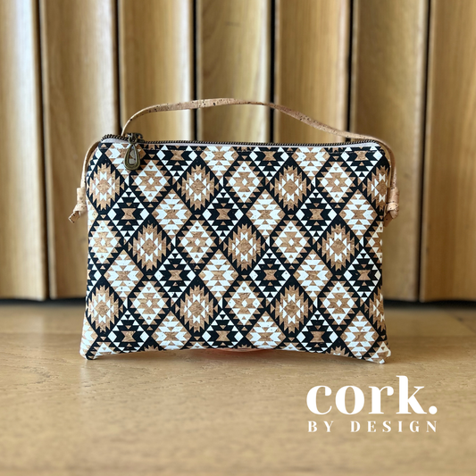 Ivonita Cork Crossbody Bag - Tribal