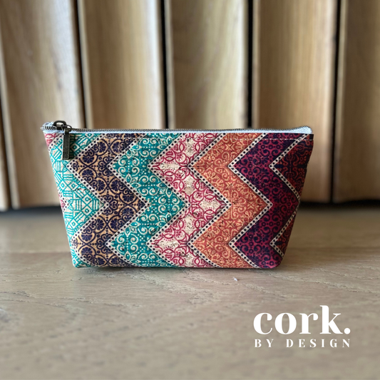 Kelly Makeup Purse - Chevron