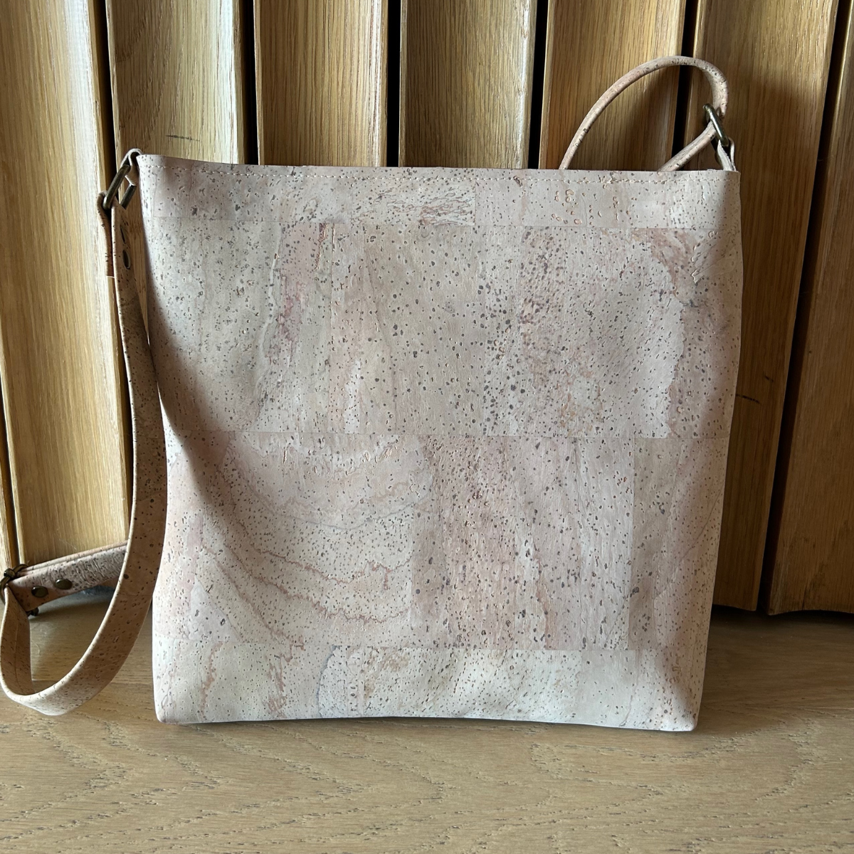 Maria Cork Shoulder Bag - Laser Cut Leaf