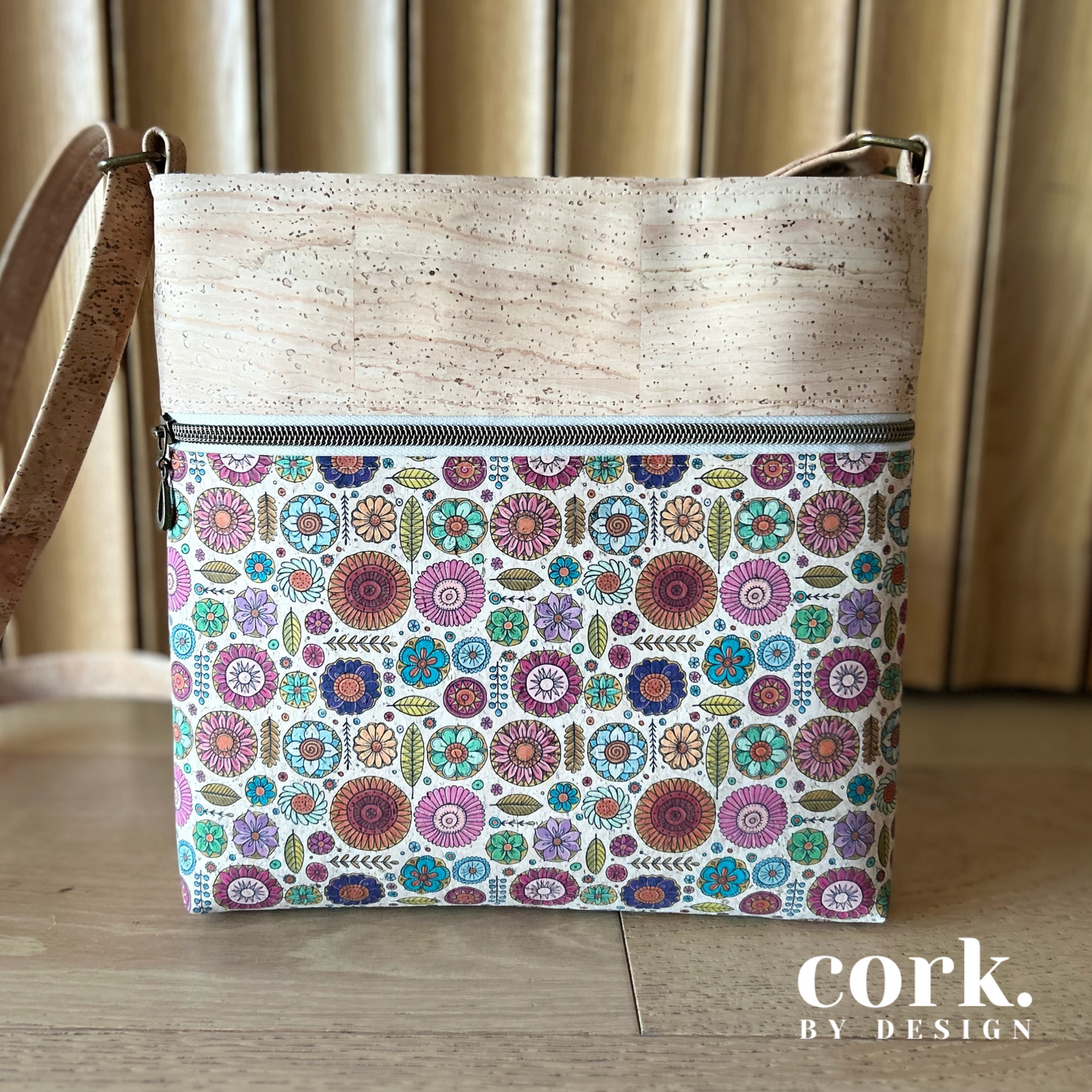 Maria Cork Shoulder Bag - Geo