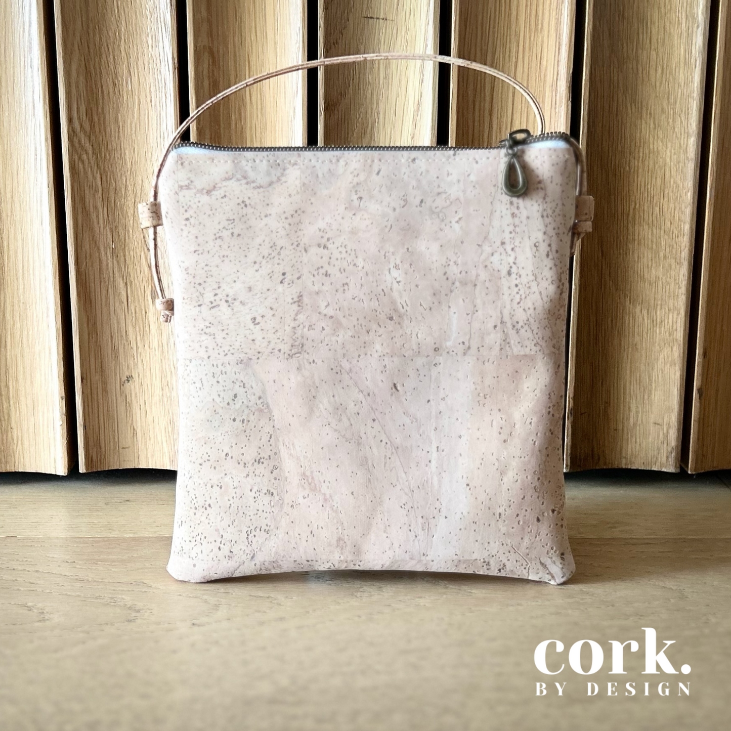 Sabrina Cork Crossbody Bag - Laser Cut Leaf