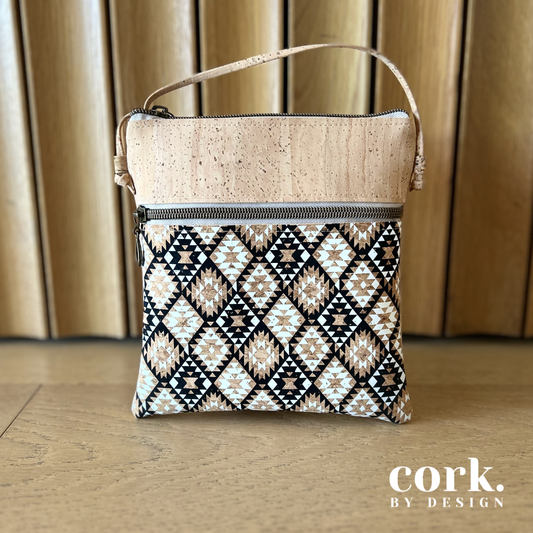Sabrina Cork Crossbody Bag - Tribal