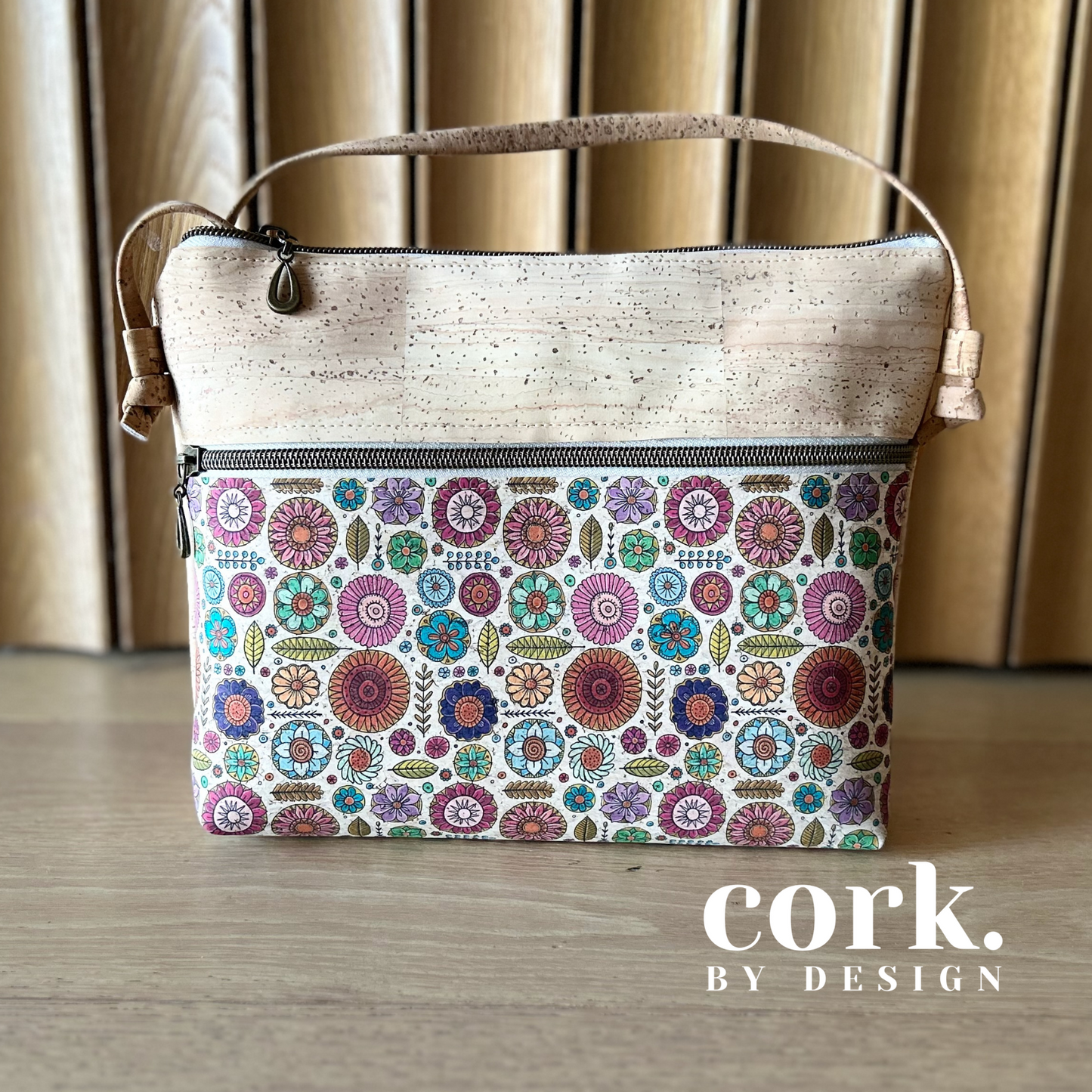 Victoria Cork Crossbody Bag - Geo