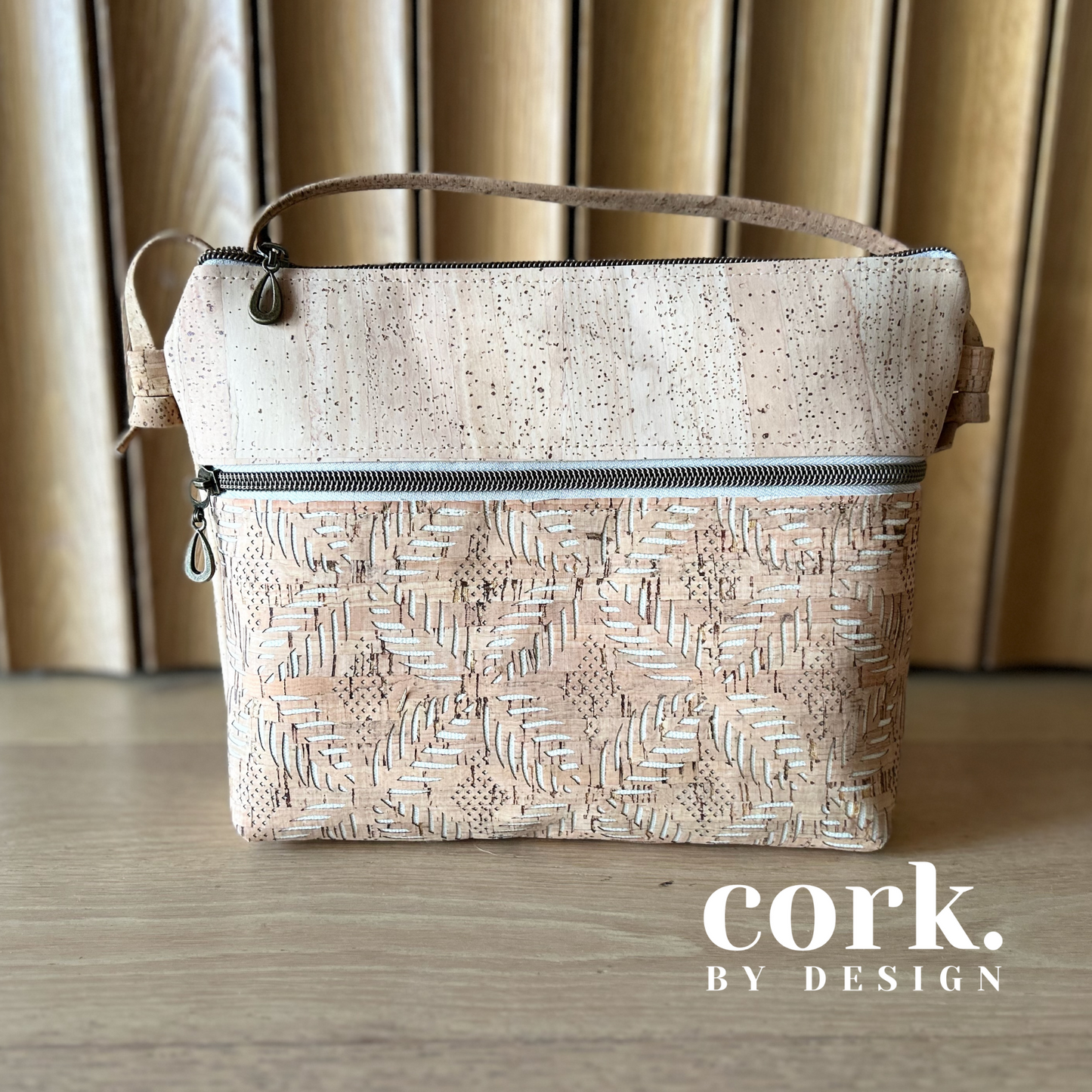 Victoria Cork Crossbody Bag - Laser Cut Leaf