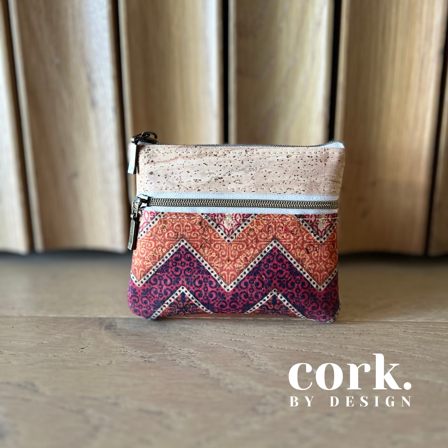 Isabel Cork Purse - Chevron