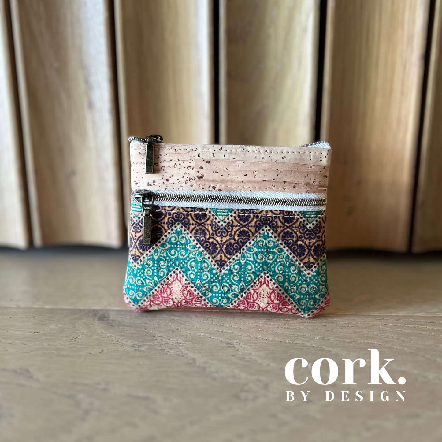 Isabel Cork Purse - Chevron