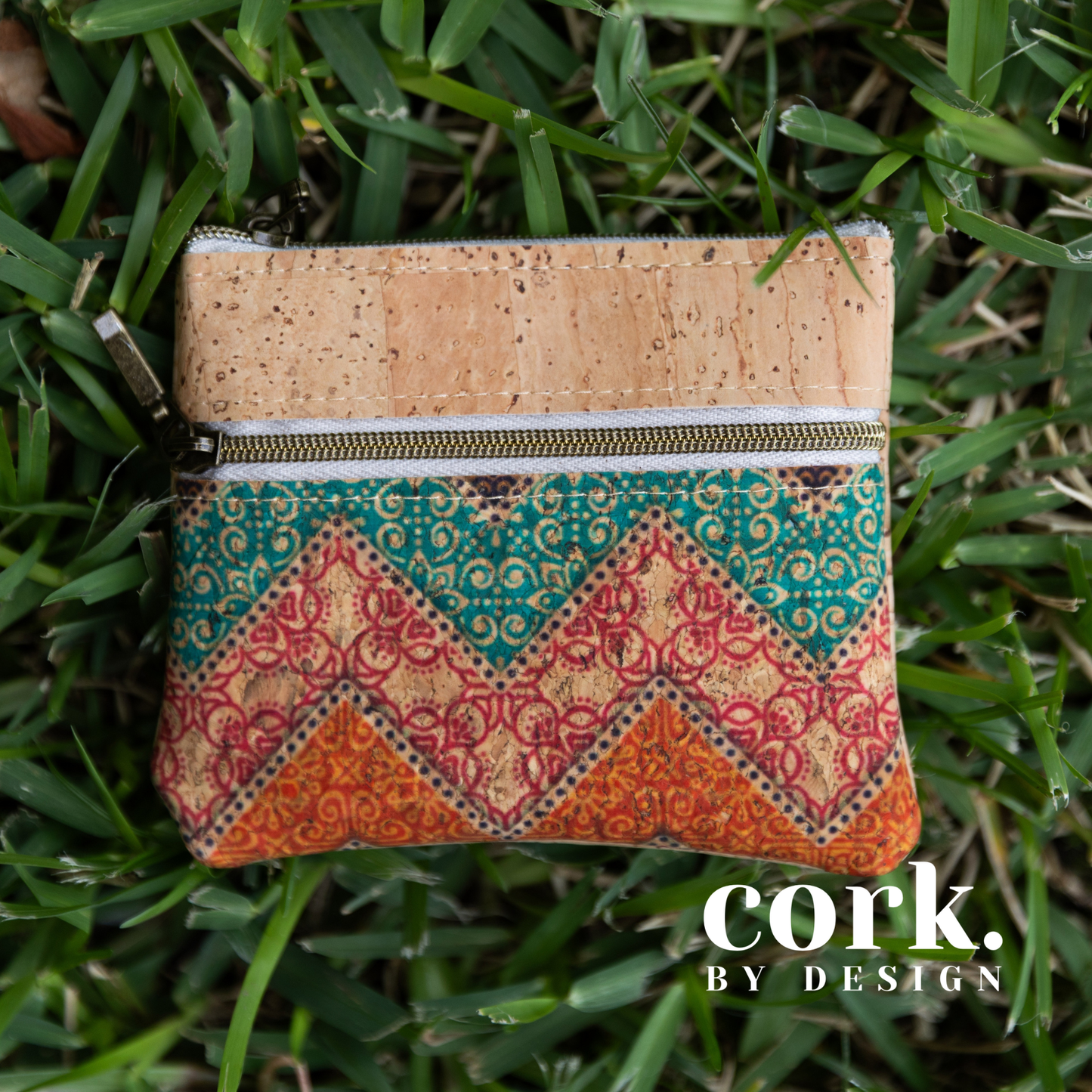 Isabel Cork Purse - Chevron