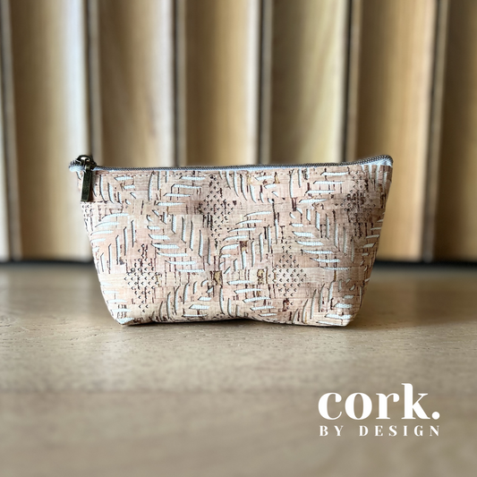 Kelly Makeup Purse - Laser Cut Leaf