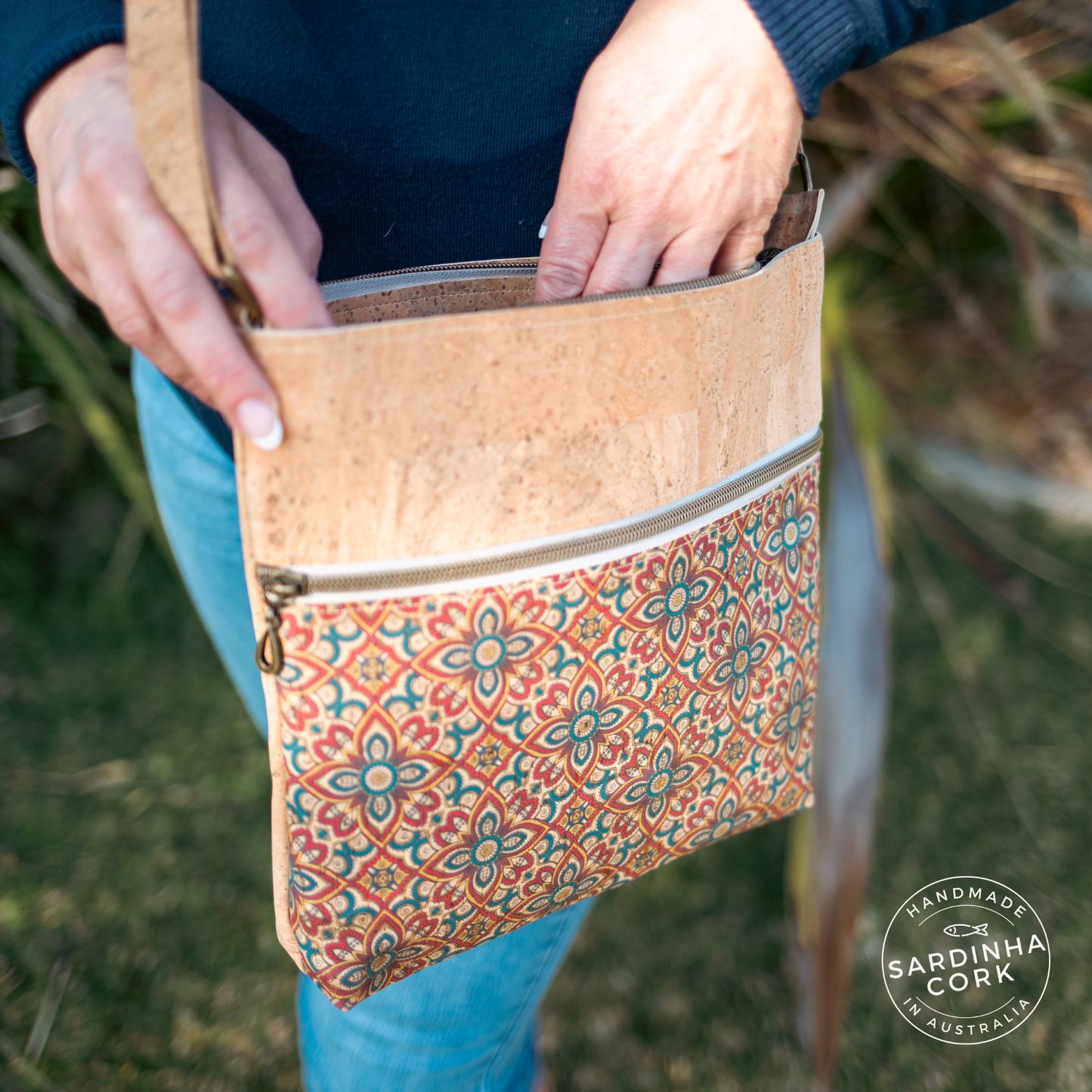 Maria Cork Shoulder Bag - Majorca