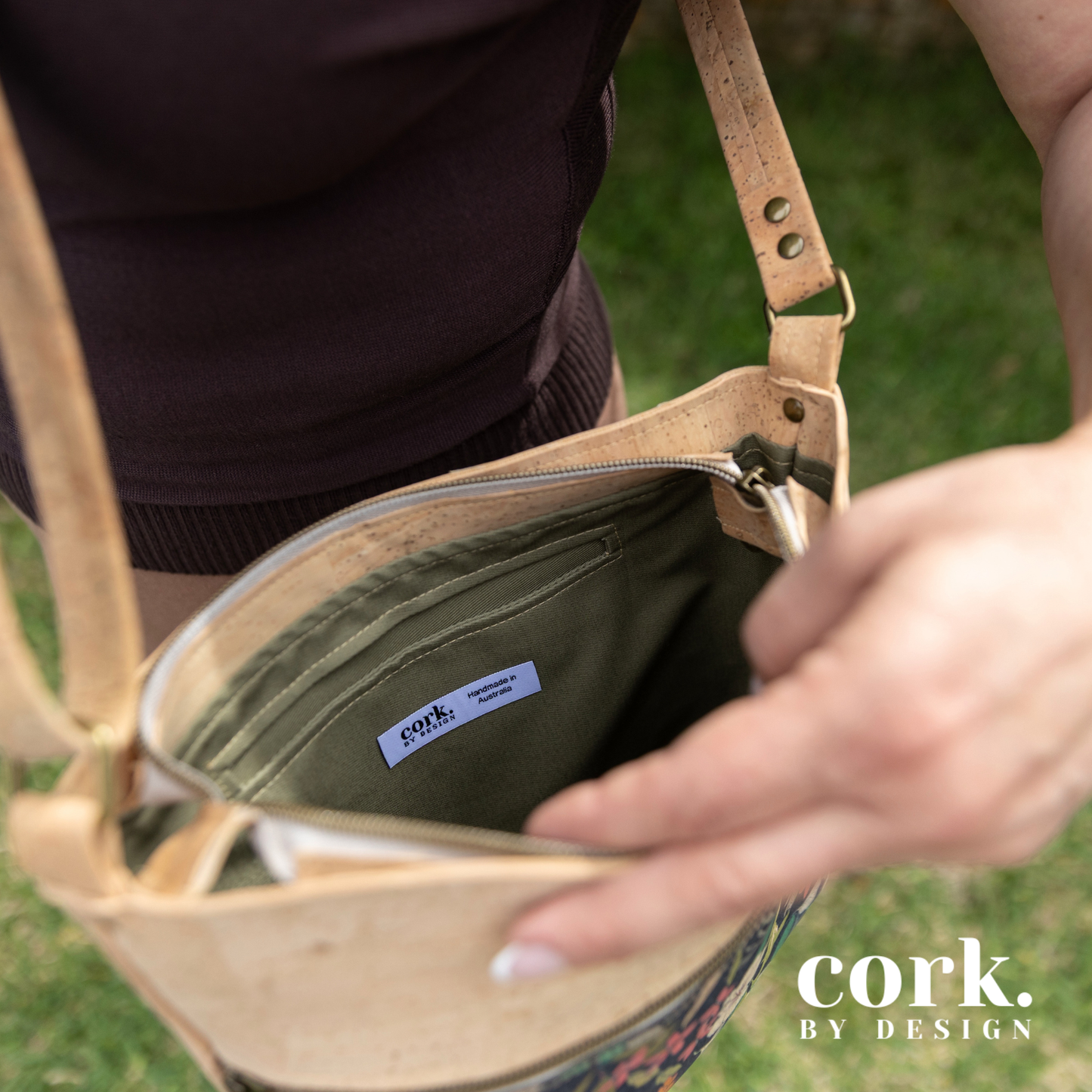 Maria Cork Shoulder Bag - Midnight