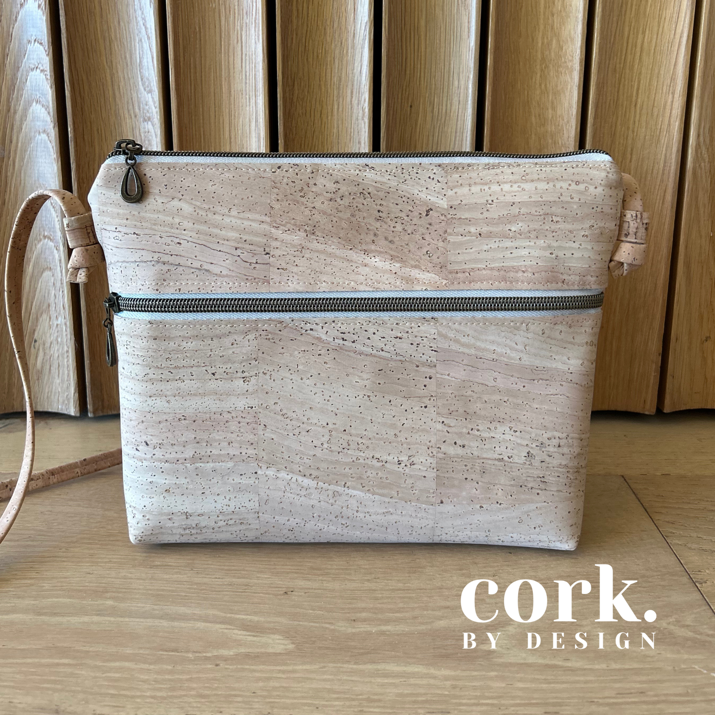 Victoria Cork Crossbody Bag - Natural