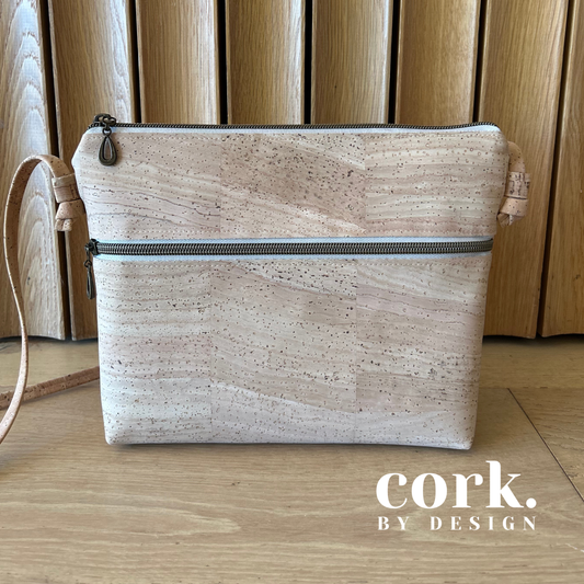 Victoria Cork Crossbody Bag - Natural