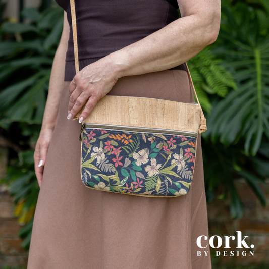 Victoria Cork Crossbody Bag - Midnight