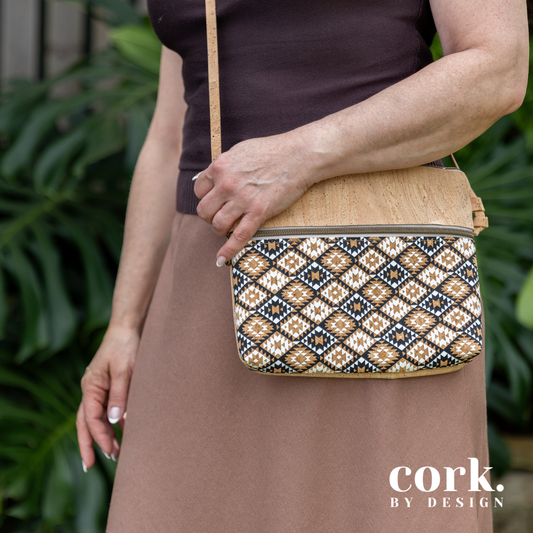 Victoria Cork Crossbody Bag - Tribal